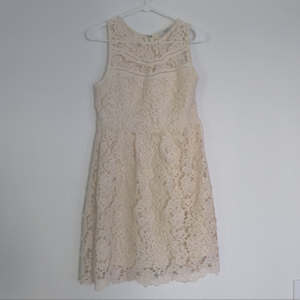 Papaya Lace Dress